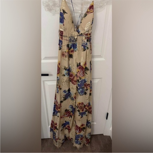 Free People Shadows Printed Gown size 8 - Picture 5 of 7